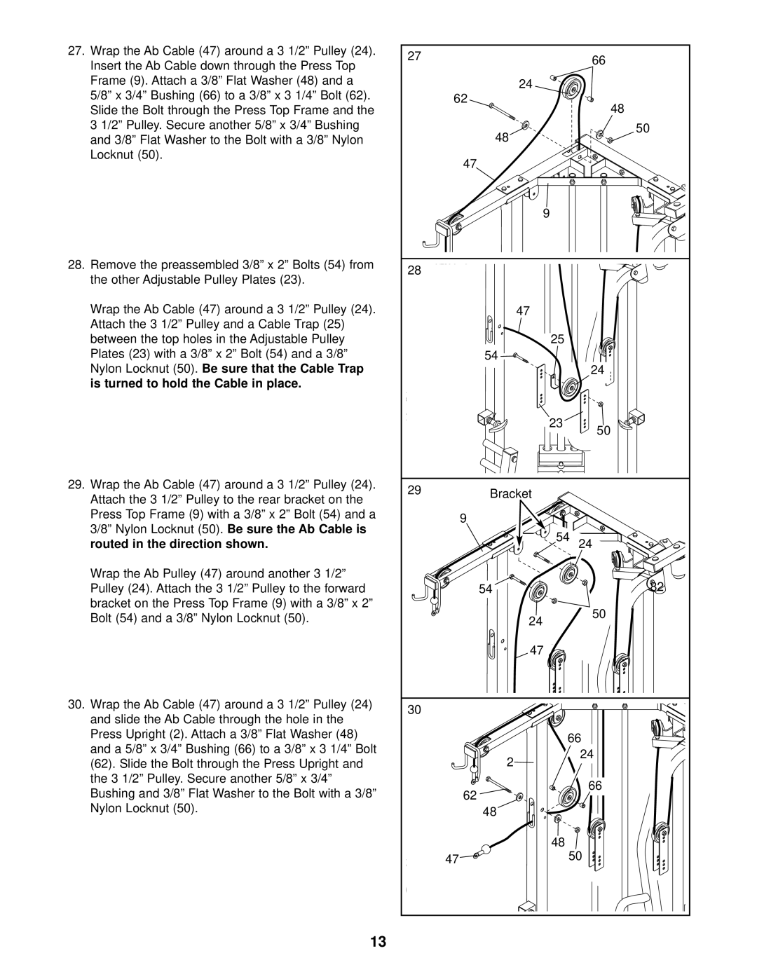 Weider WESY37531 user manual 