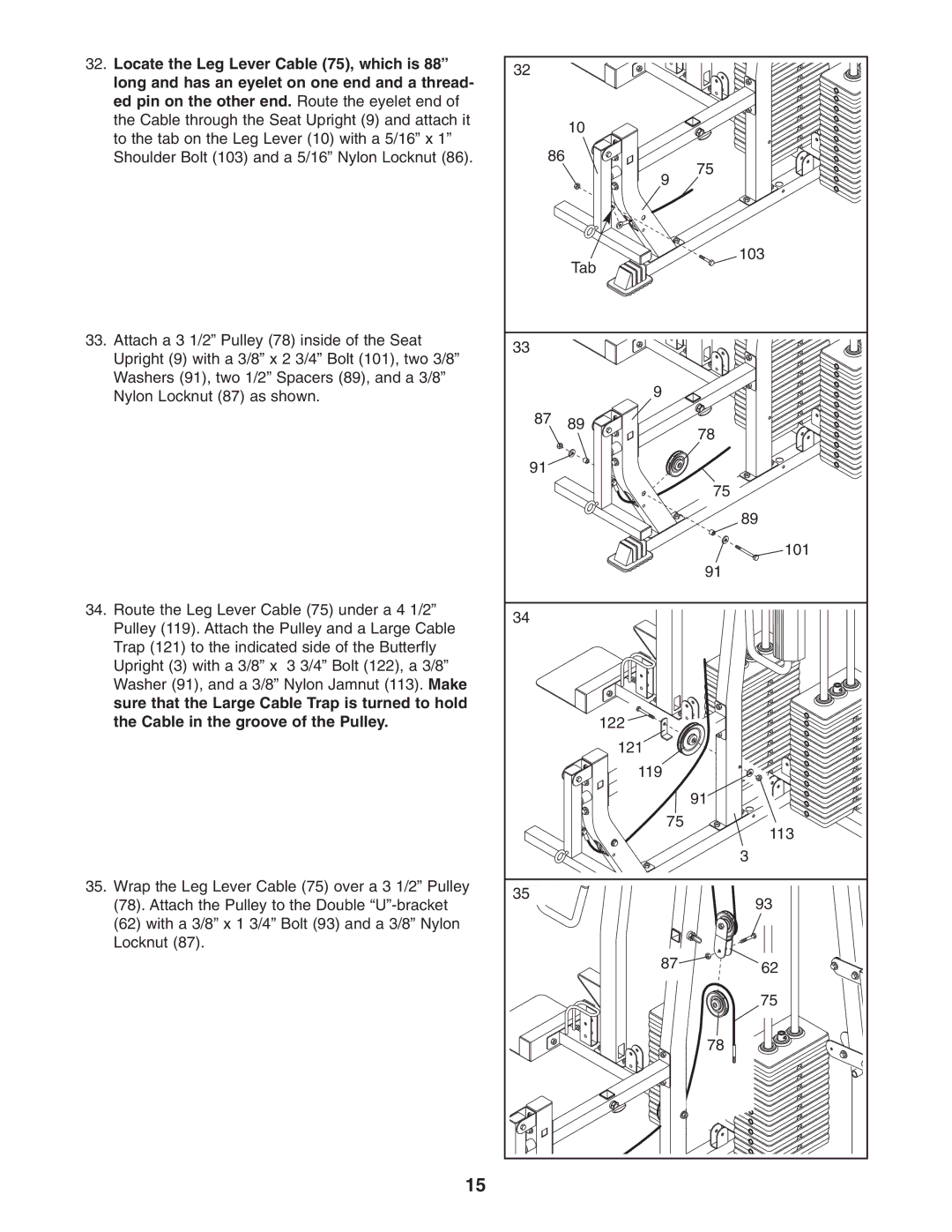 Weider WESY38320 user manual 