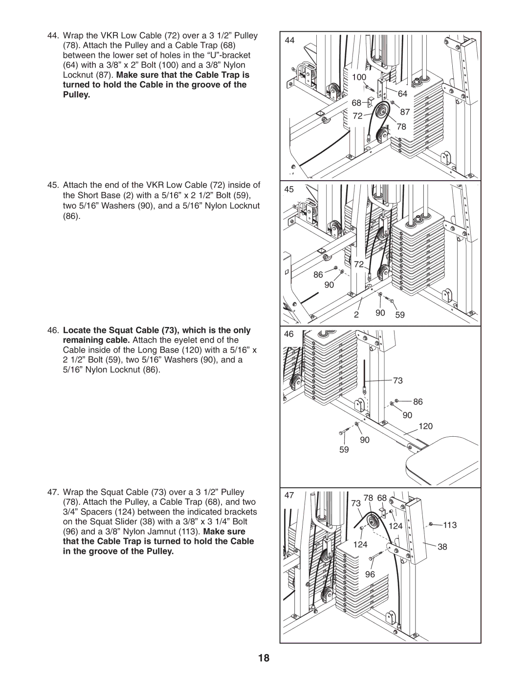 Weider WESY38320 user manual 