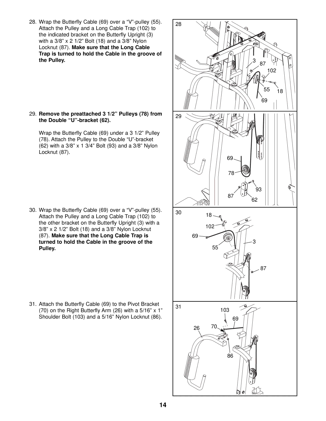 Weider WESY38321 user manual 