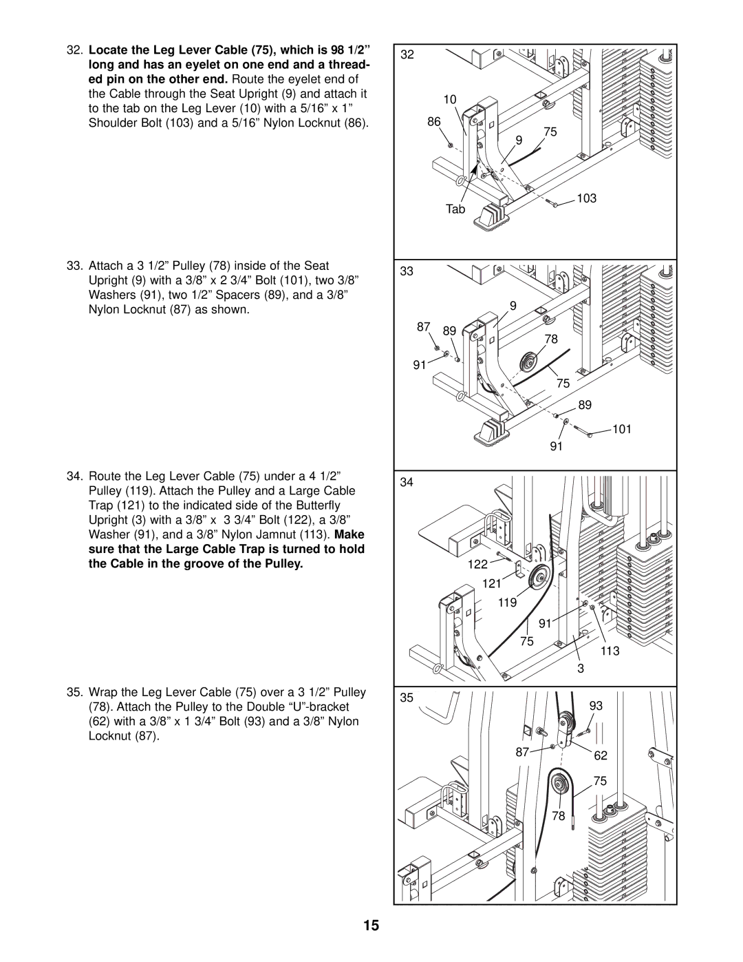 Weider WESY38321 user manual 