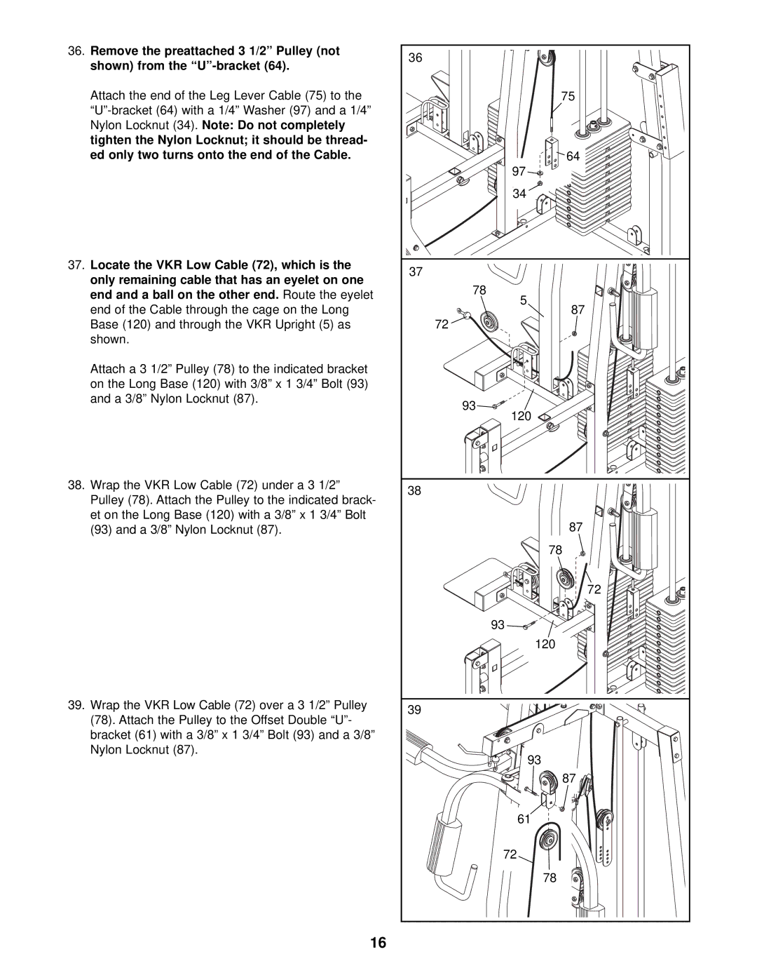 Weider WESY38321 user manual 