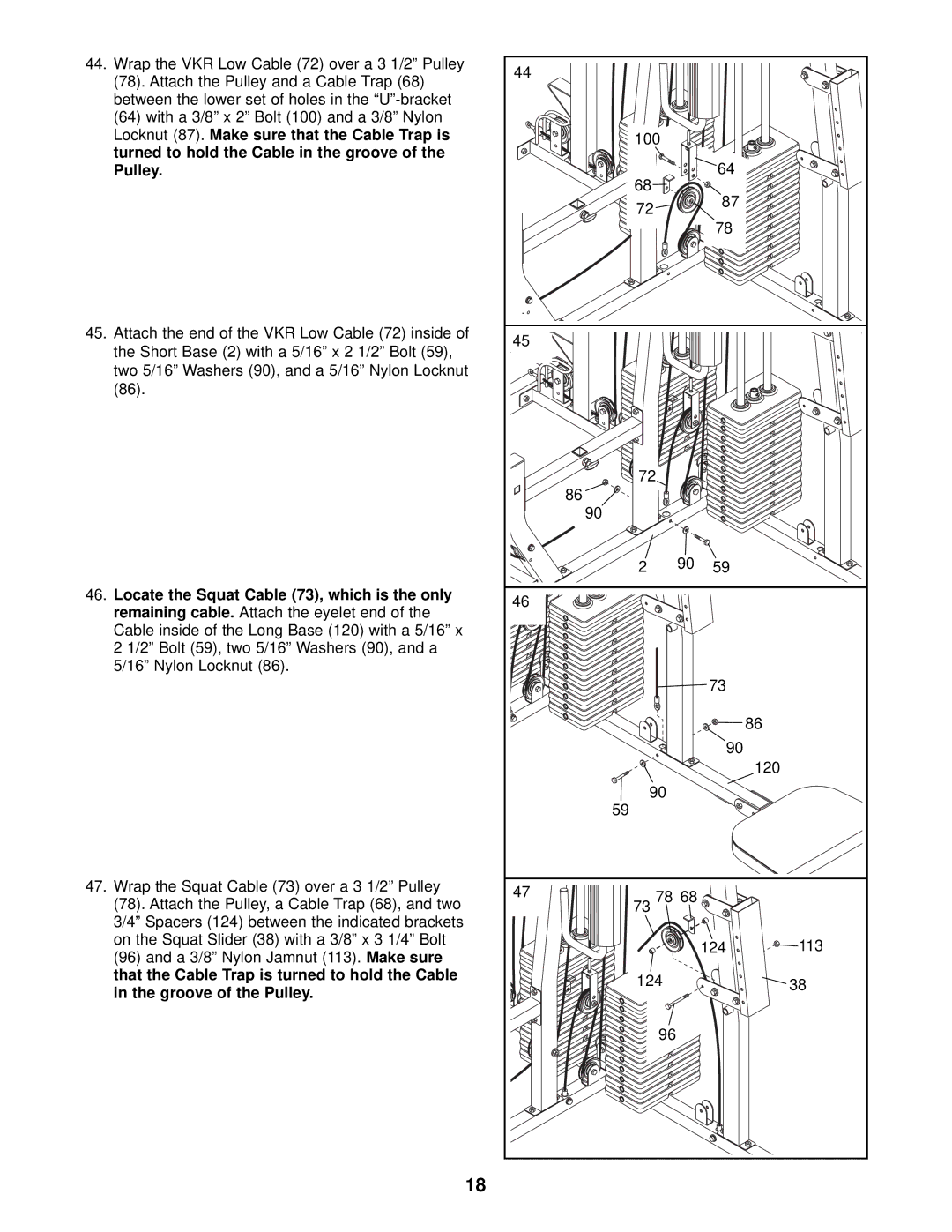 Weider WESY38321 user manual 