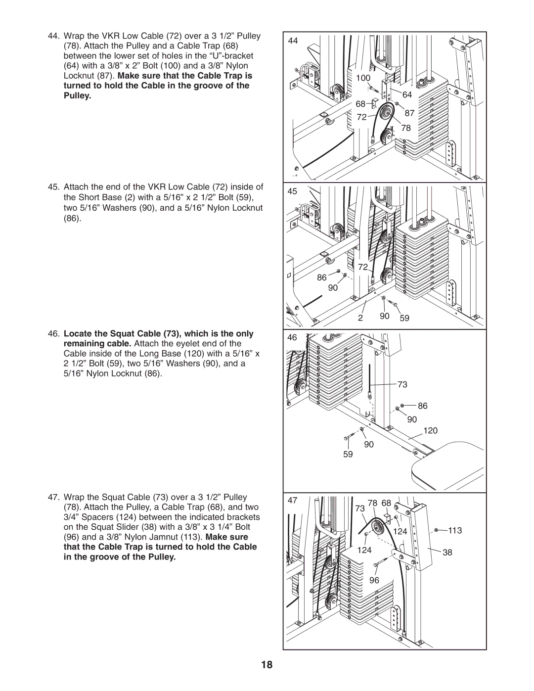 Weider WESY38322 user manual 