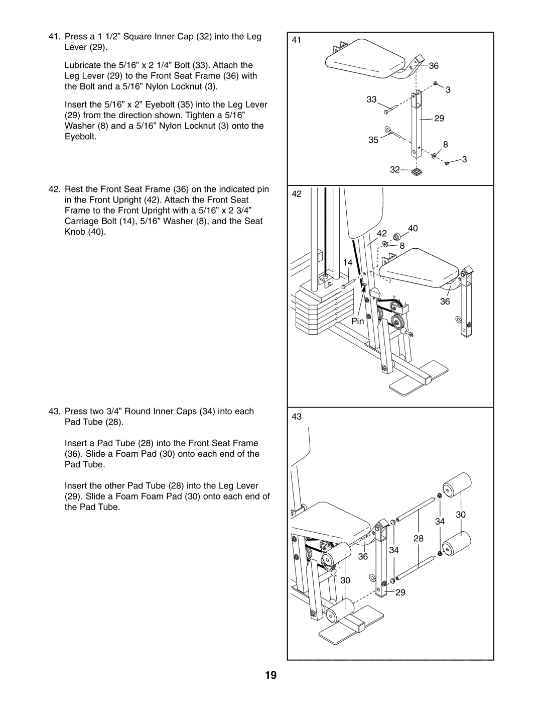 Weider WESY39310 user manual 