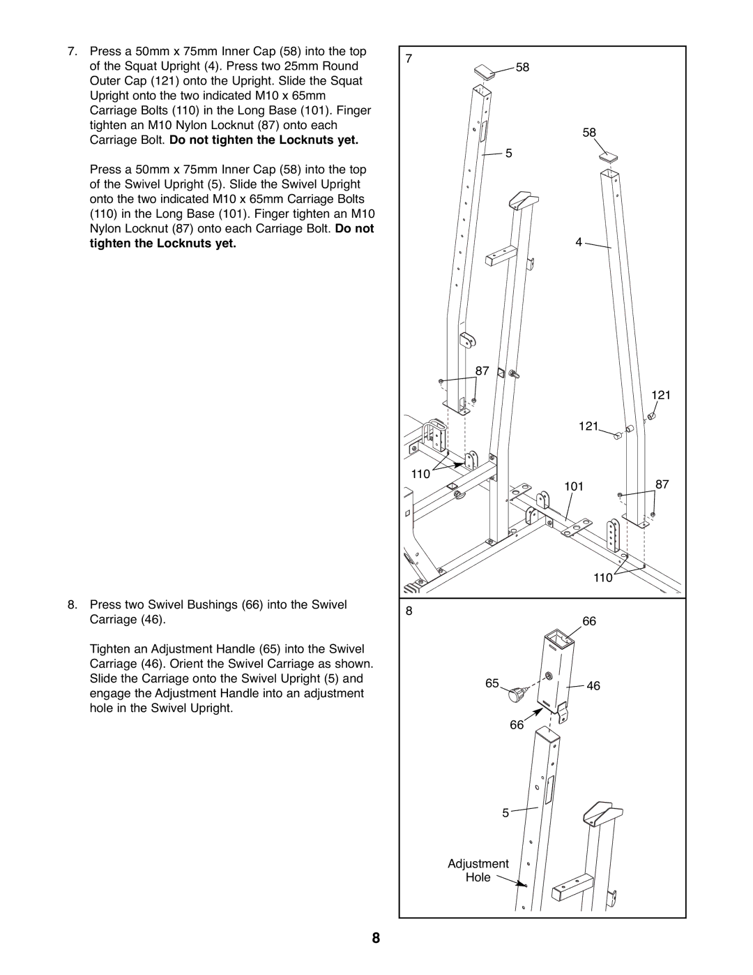 Weider WESY39523 user manual 