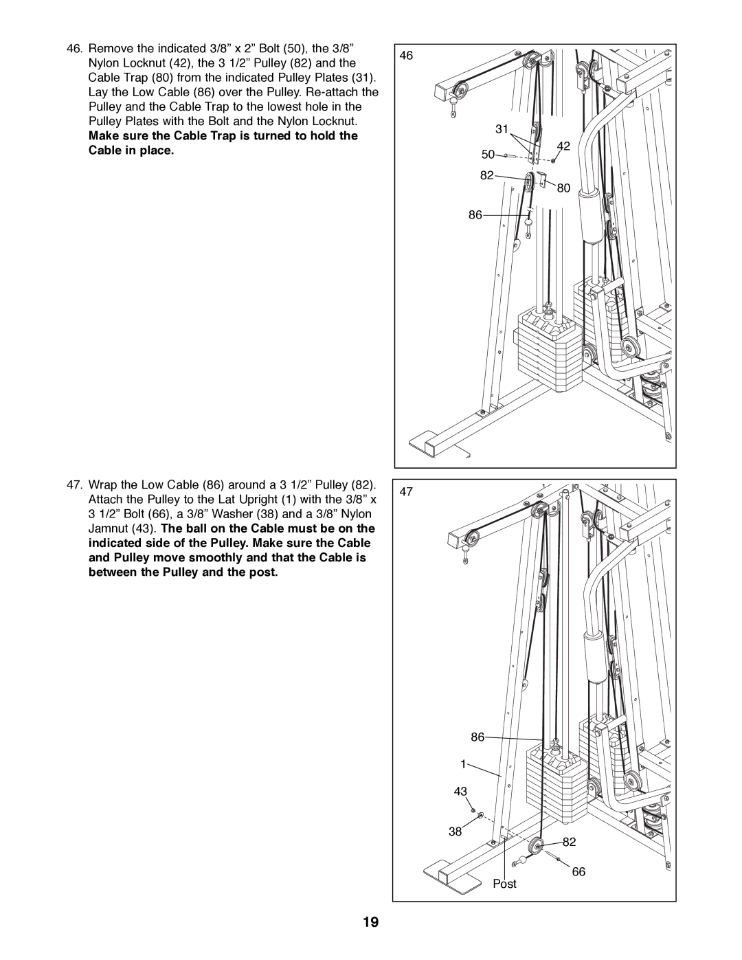 Weider WESY41080 manual 