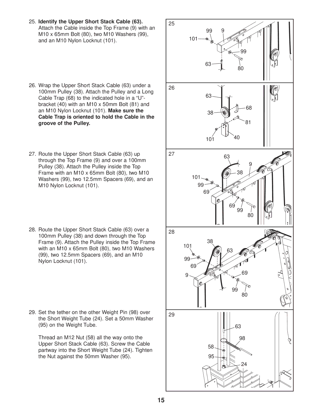 Weider WESY47330 user manual 