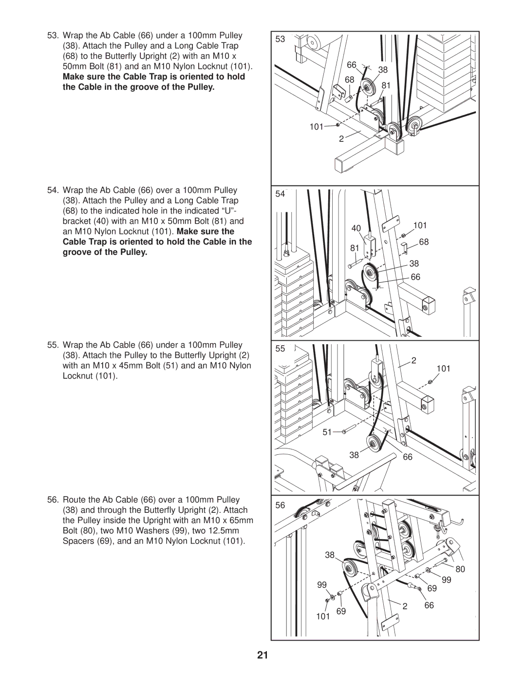 Weider WESY47330 user manual 