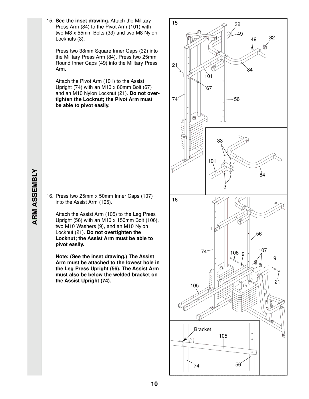 Weider WESY49202 user manual 106 107 