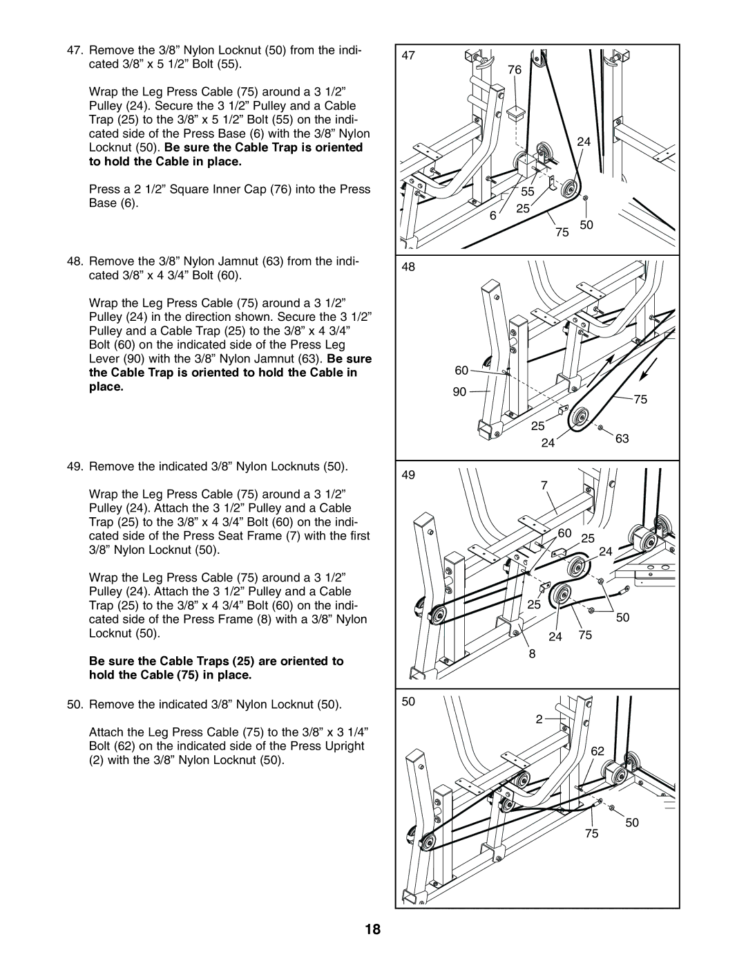 Weider WESY59100 user manual 