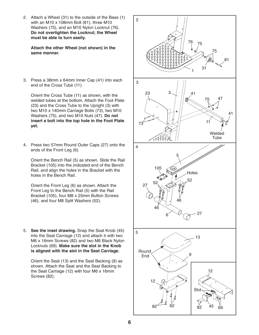 Weider WESY5983.3 user manual 