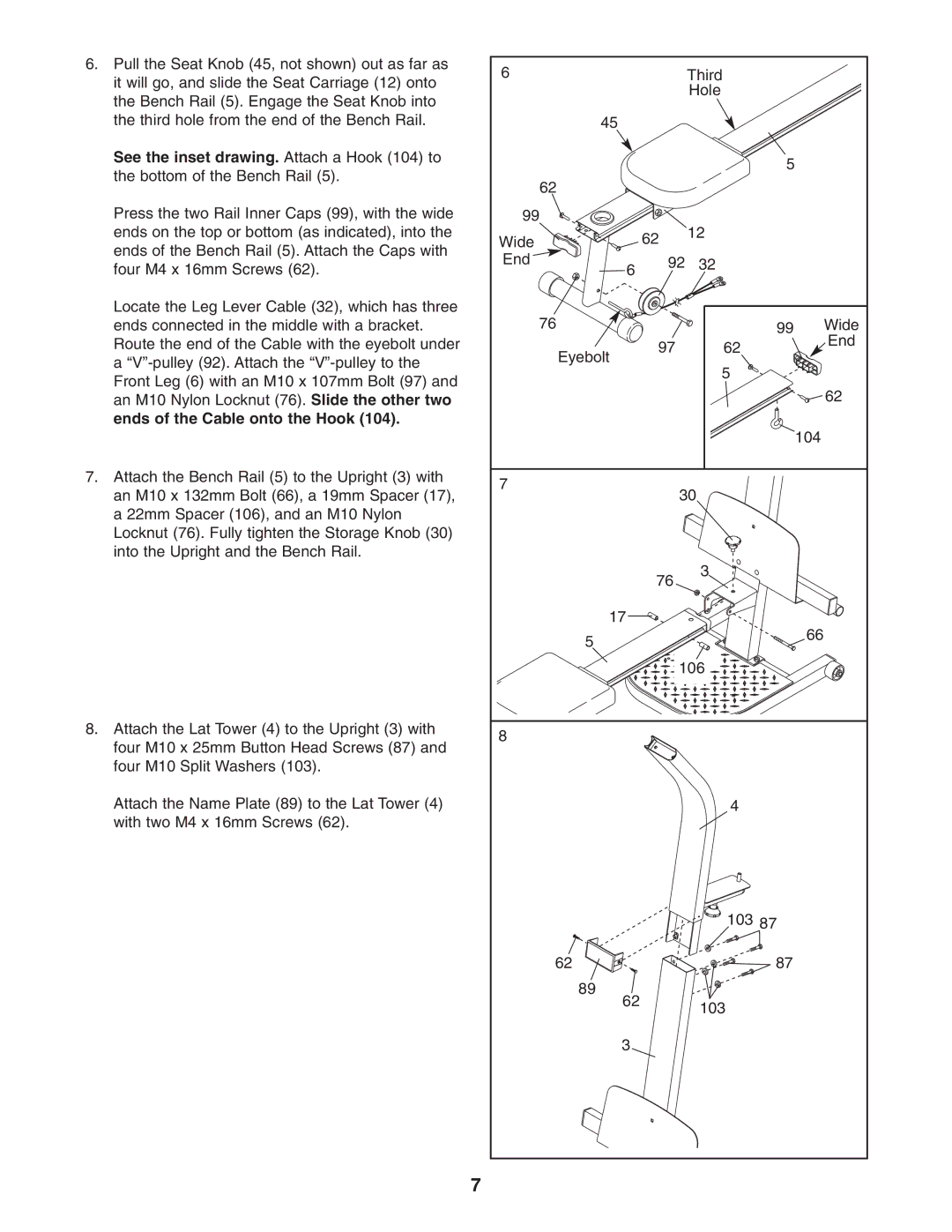 Weider WESY5983.3 user manual 