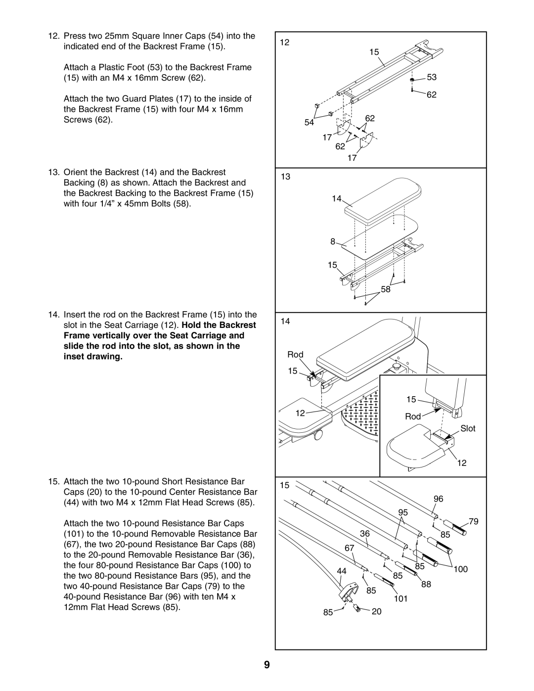 Weider WESY5983.5 user manual 