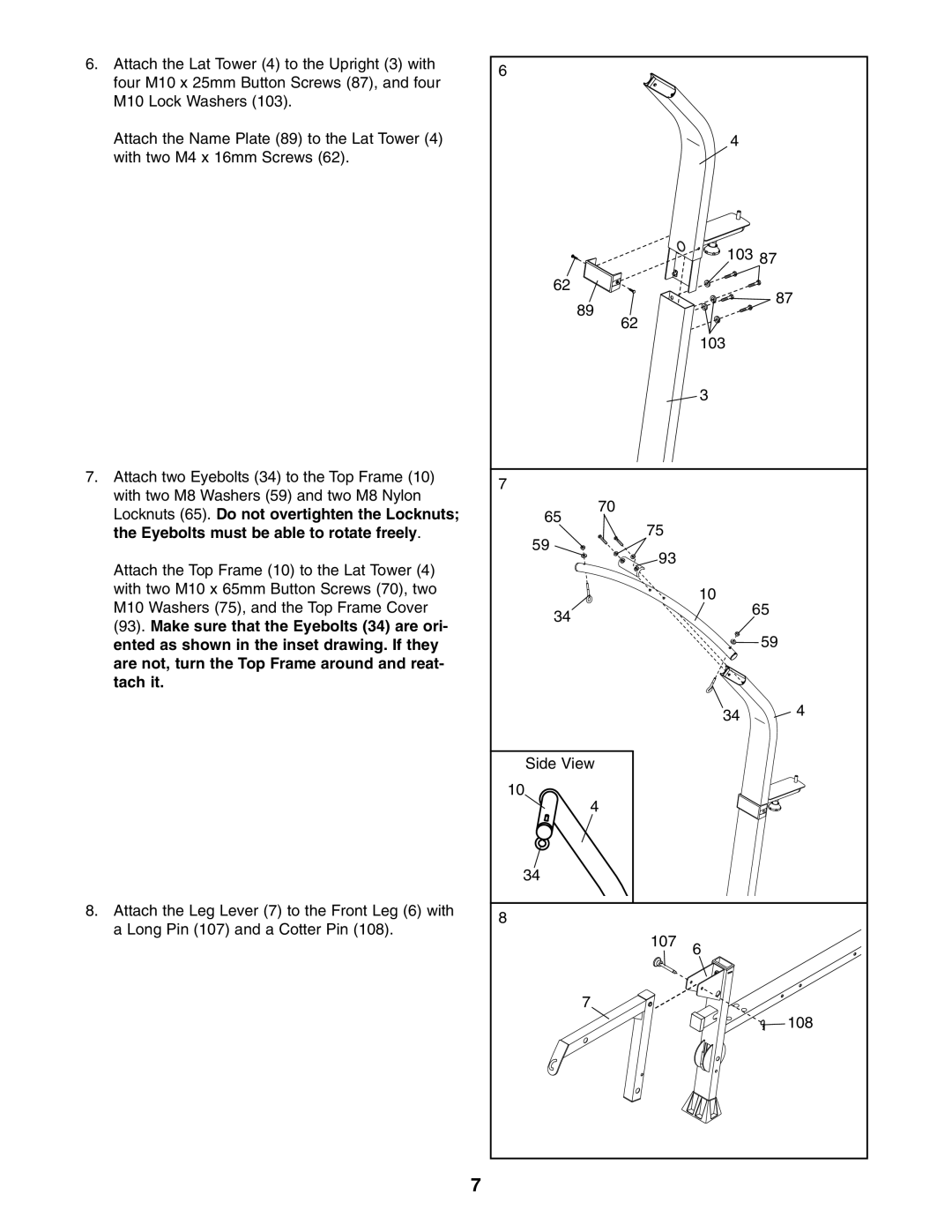 Weider WESY5984.1 user manual 