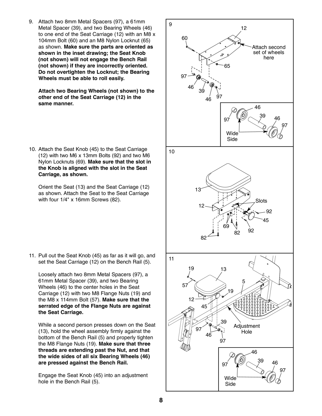 Weider WESY5984.1 user manual 