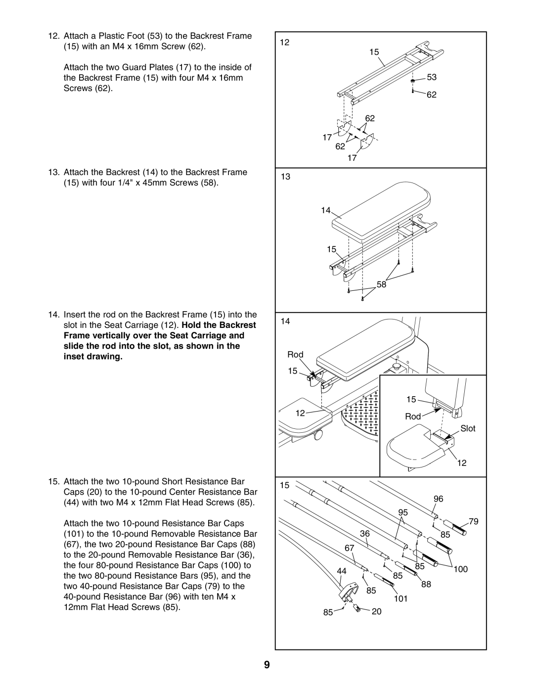 Weider WESY5984.1 user manual 