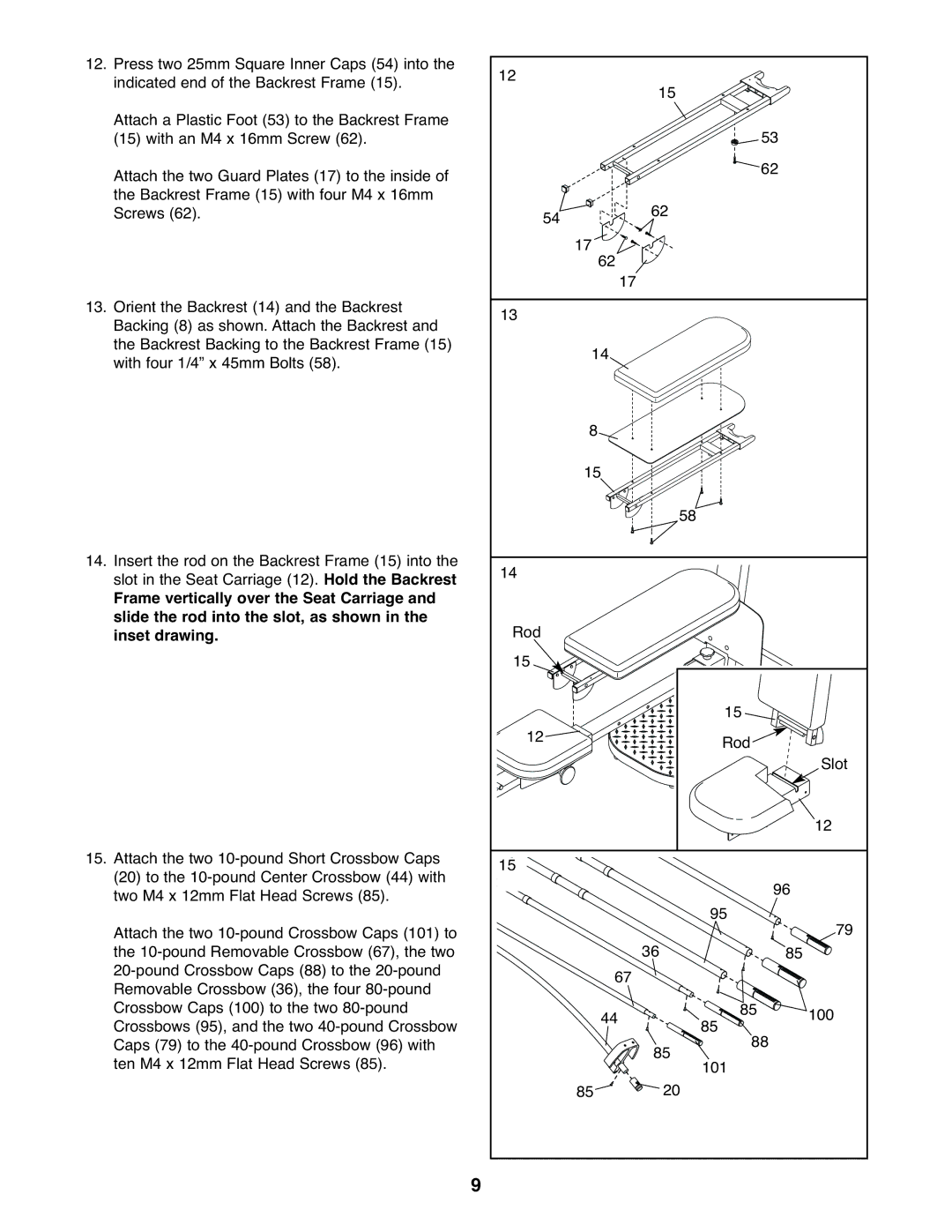 Weider WESY59930 user manual 