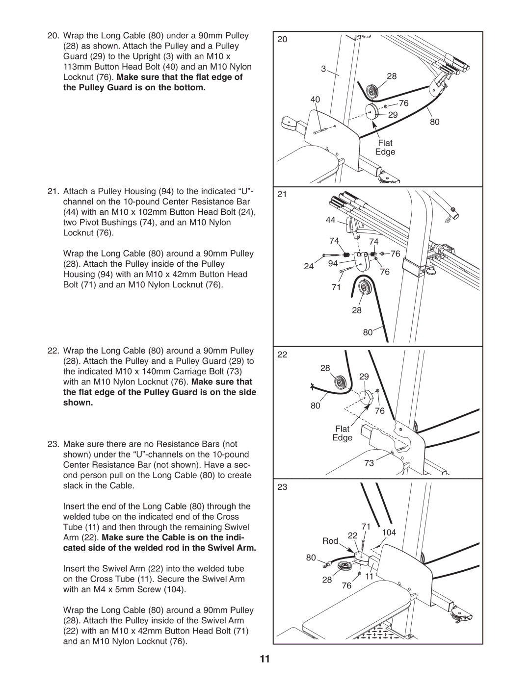 Weider WESY7773.1 user manual 