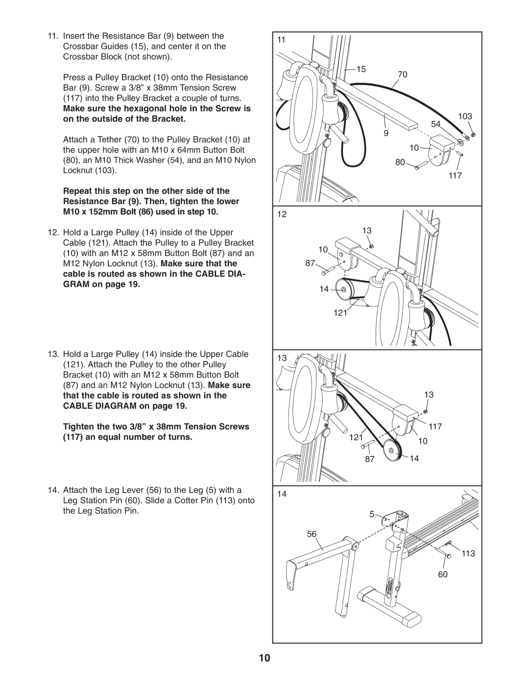 Weider WESY78734 user manual 