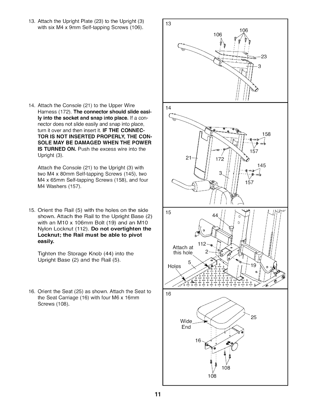 Weider WESY7974.O user manual 