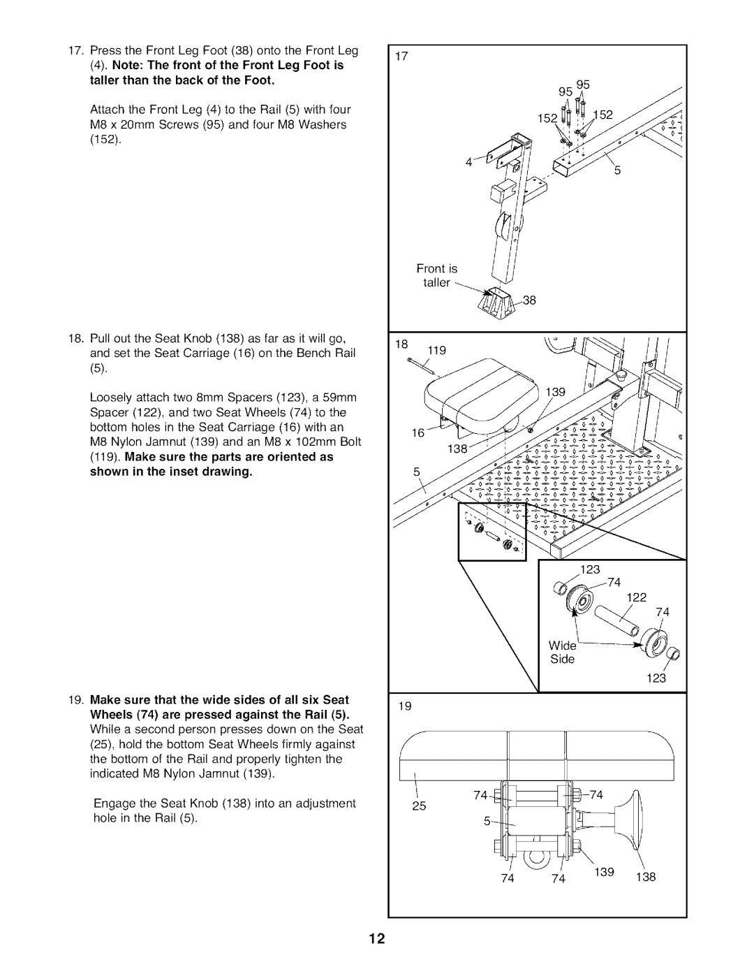 Weider WESY7974.O user manual 