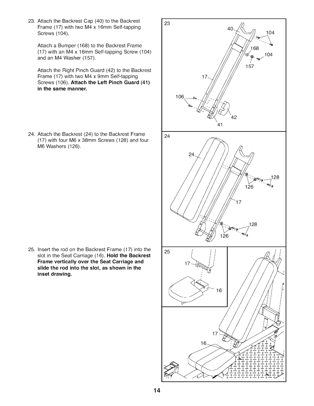 Weider WESY7974.O user manual 