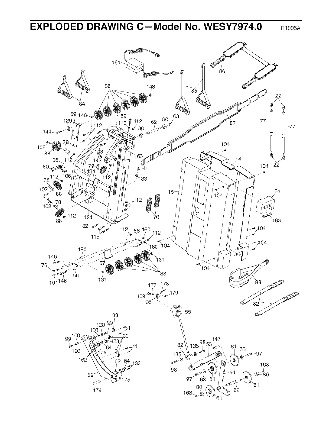 Weider WESY7974.O user manual Exploded Drawing C--Model No. WESY7974.0 m006A 