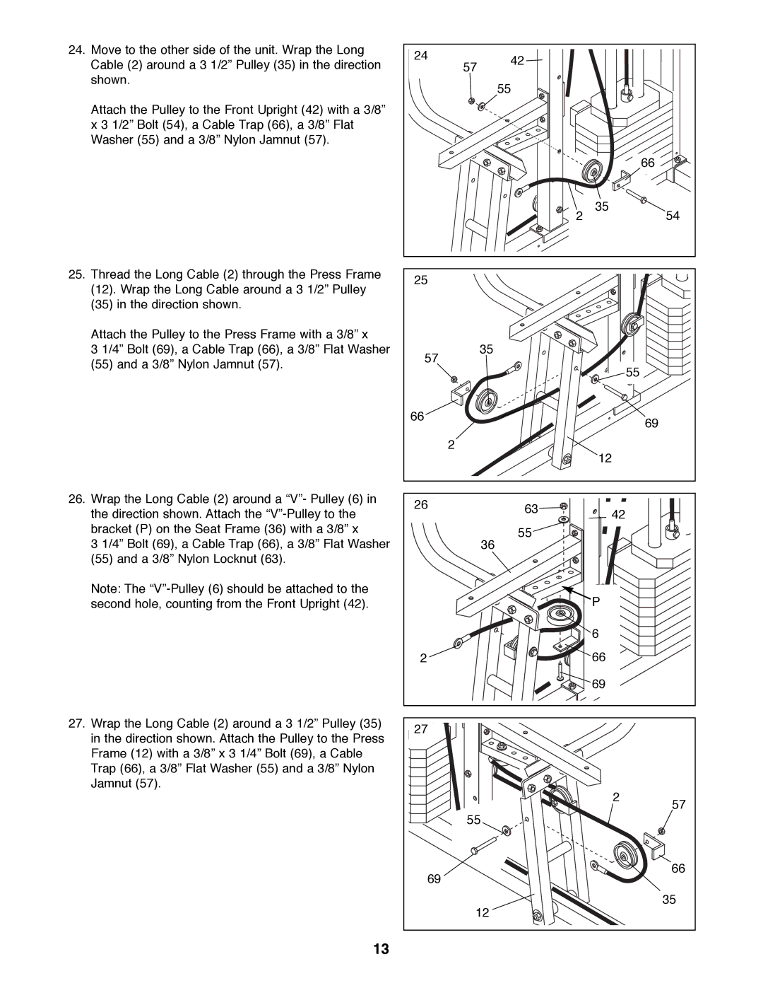 Weider WESY81080 manual 