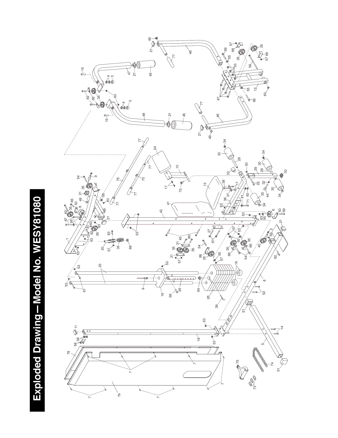 Weider manual Exploded DrawingÑModel No. WESY81080 