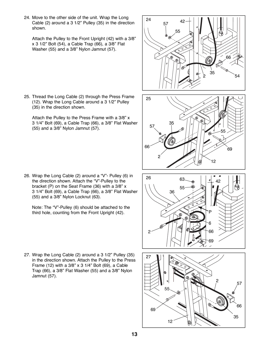 Weider WESY81081 manual 