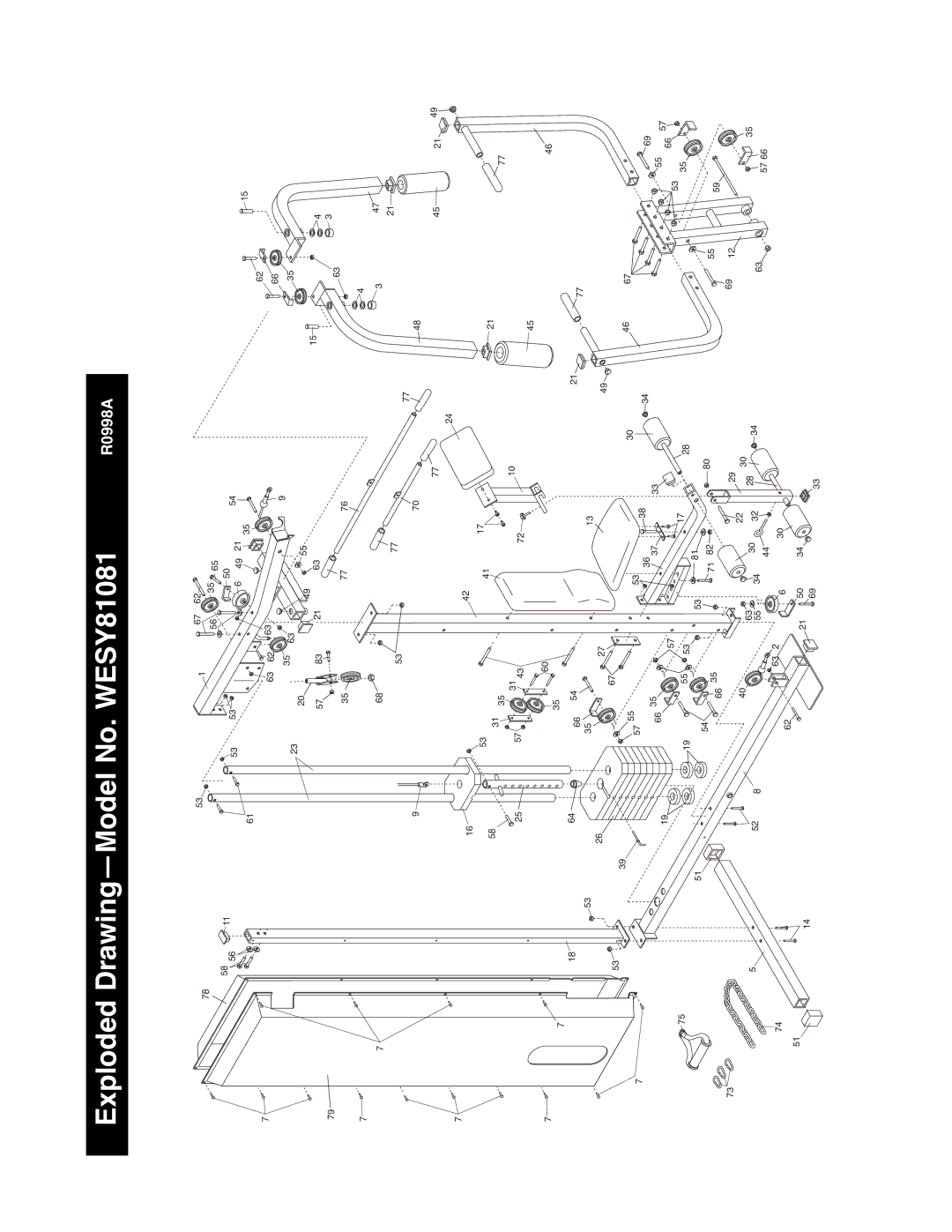 Weider manual Exploded DrawingÑModel No. WESY81081 