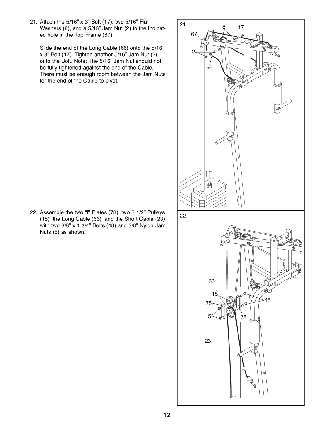 Weider WESY85070 user manual 