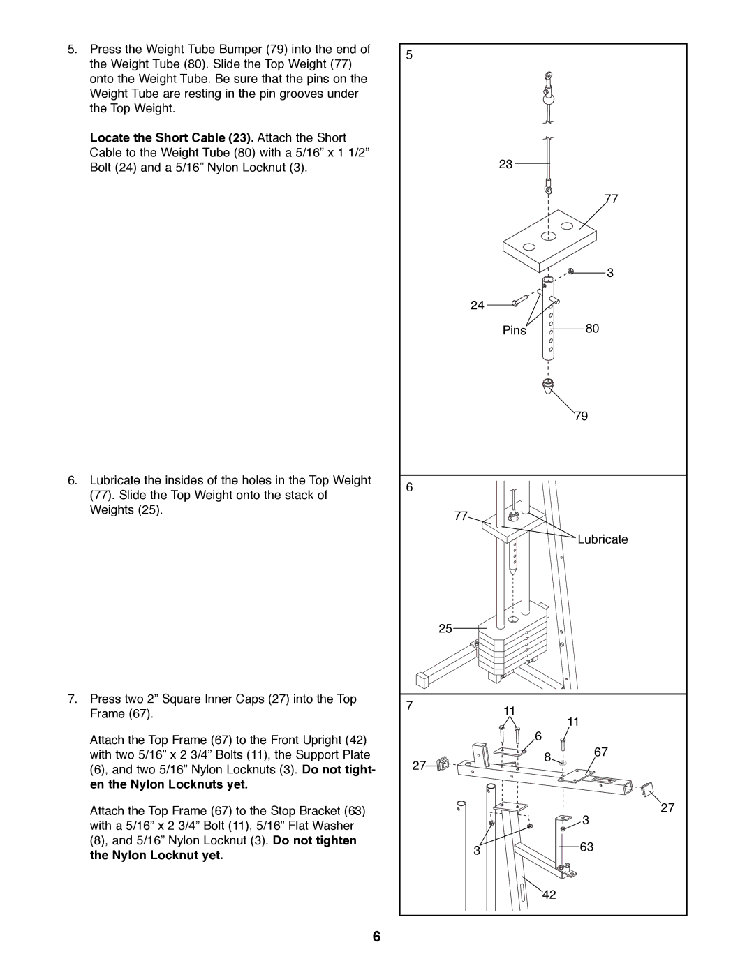 Weider WESY85070 user manual 