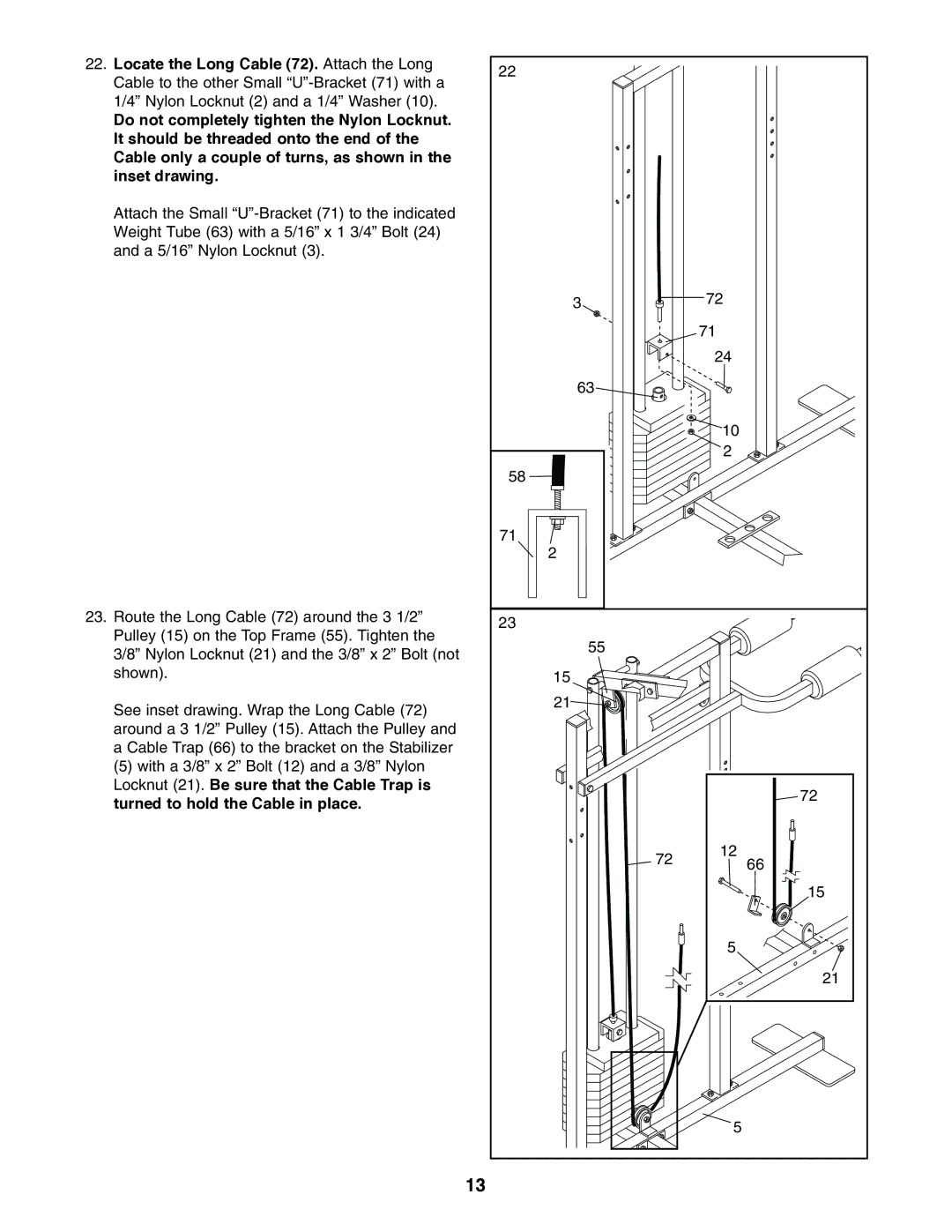 Weider WESY85310 user manual 