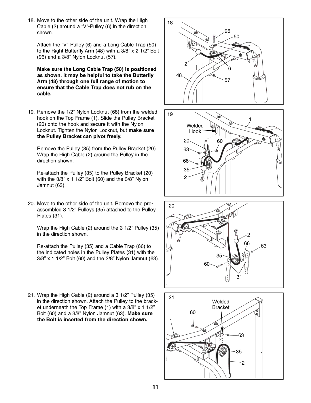 Weider WESY92190 manual 