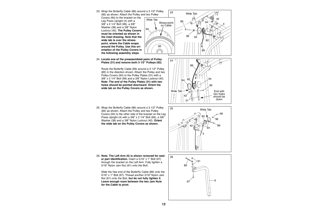 Weider WESY93190 manual 976 