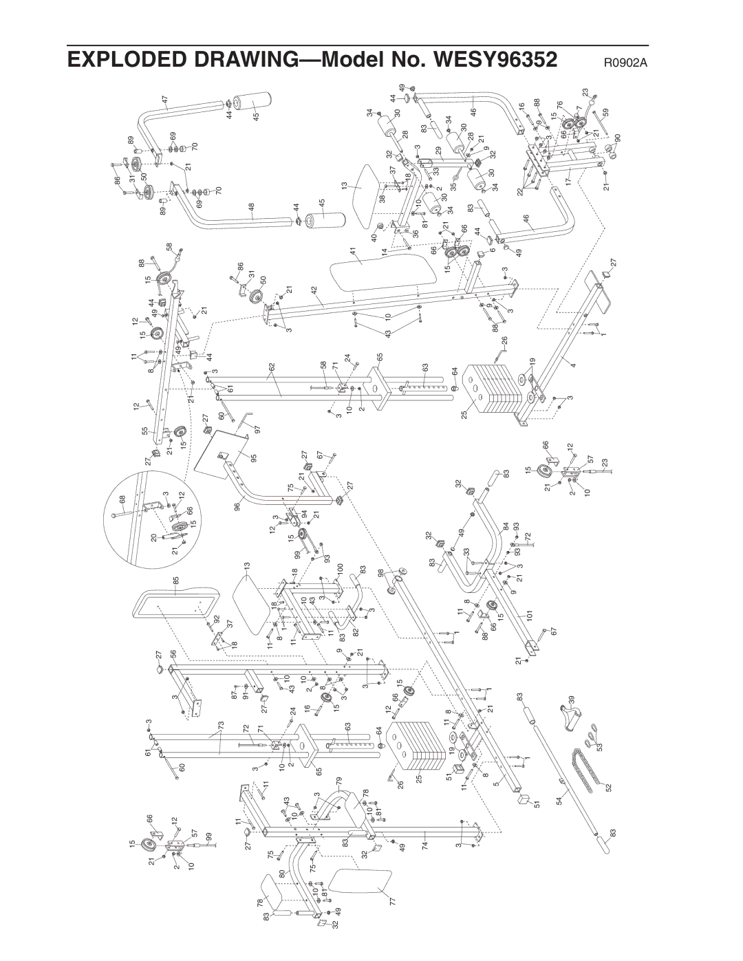 Weider WESY96352 user manual 