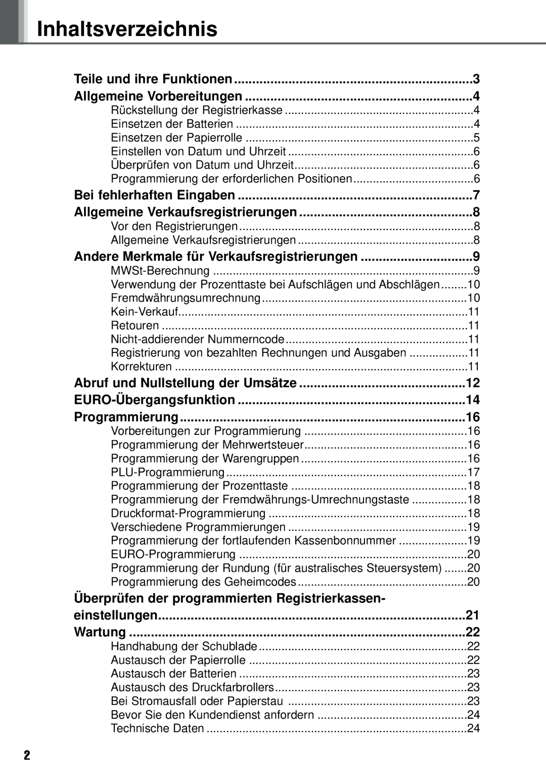 Weider XE-A101 Inhaltsverzeichnis, Teile und ihre Funktionen Allgemeine Vorbereitungen, Einstellungen Wartung 