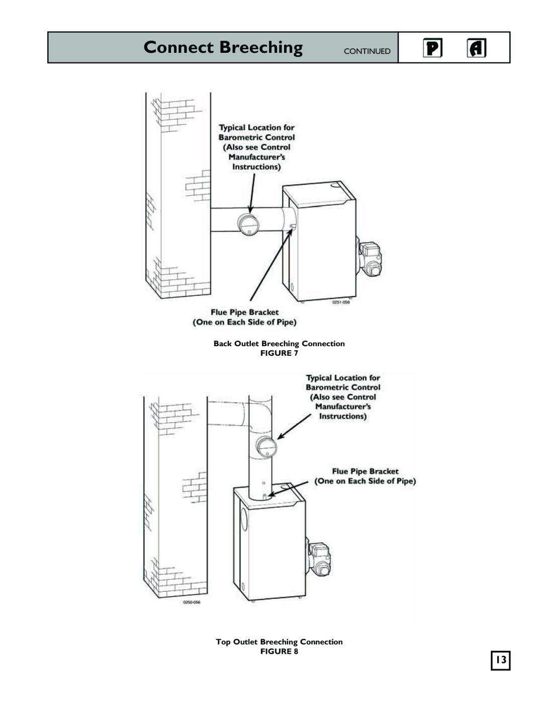 Weil-McLain 550-141-829/1201 manual Connect Breeching 