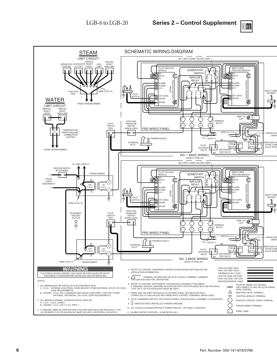 Weil-McLain 6-20 Series operating instructions Lgb 