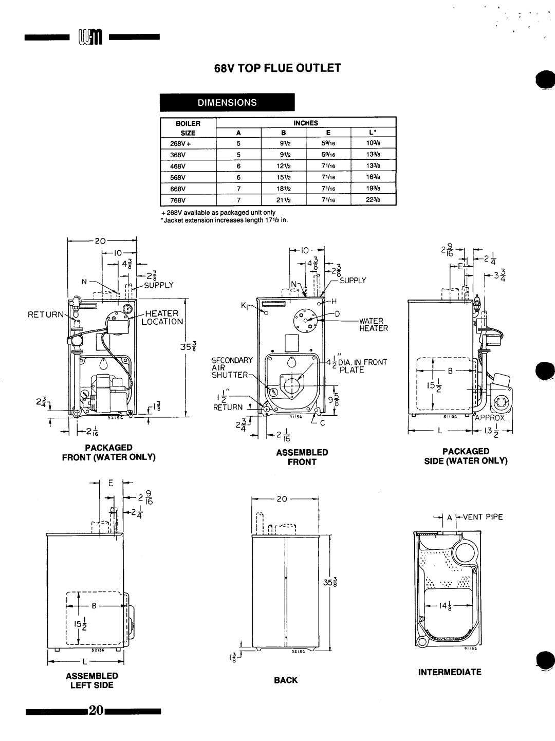 Weil-McLain 68V manual 