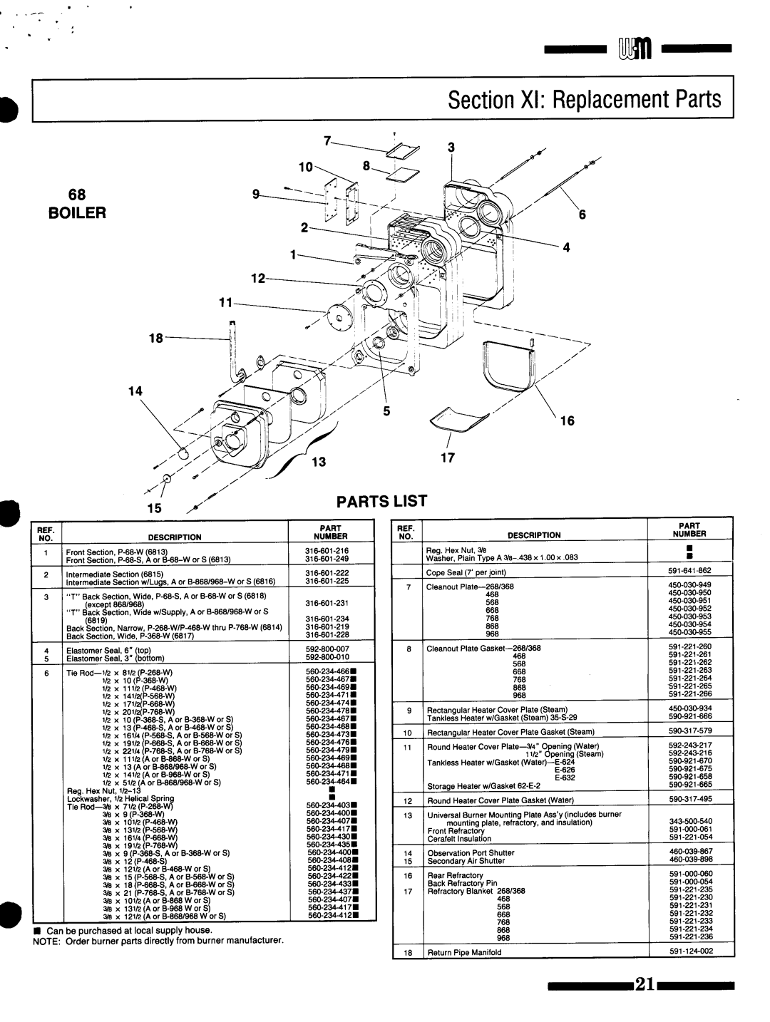 Weil-McLain 68V manual 