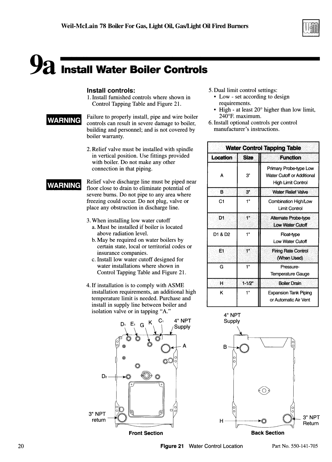 Weil-McLain 78 manual 