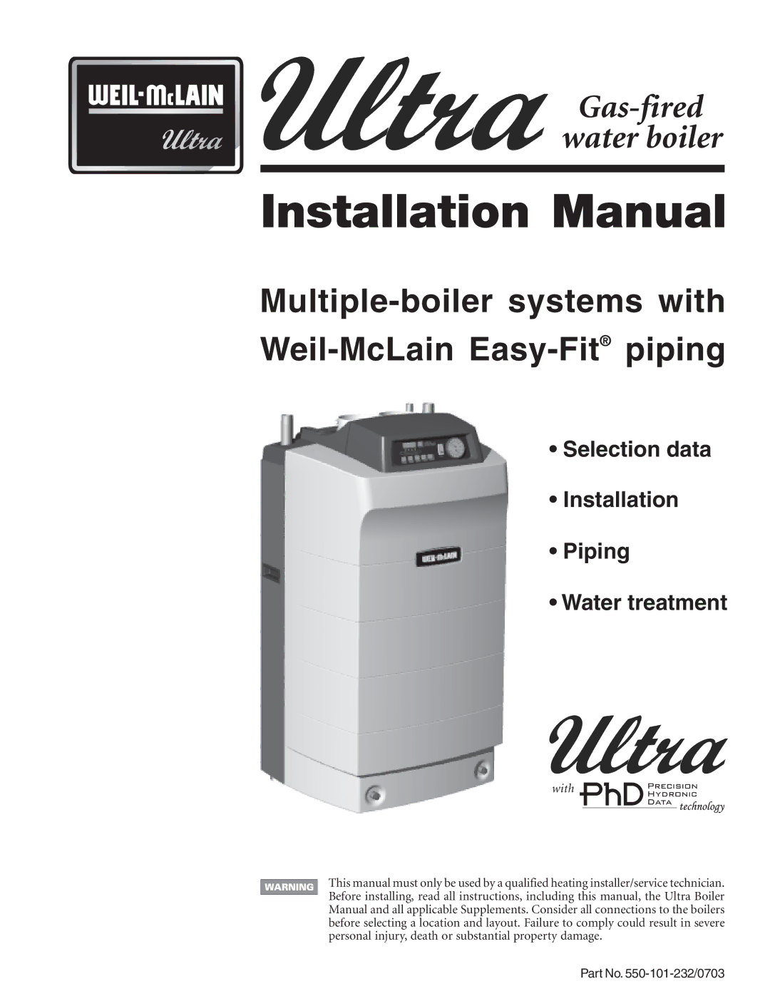 Weil-McLain Boiler installation manual Installation Manual 