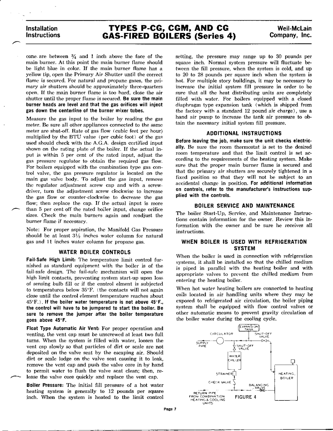 Weil-McLain CG Series 10 manual 