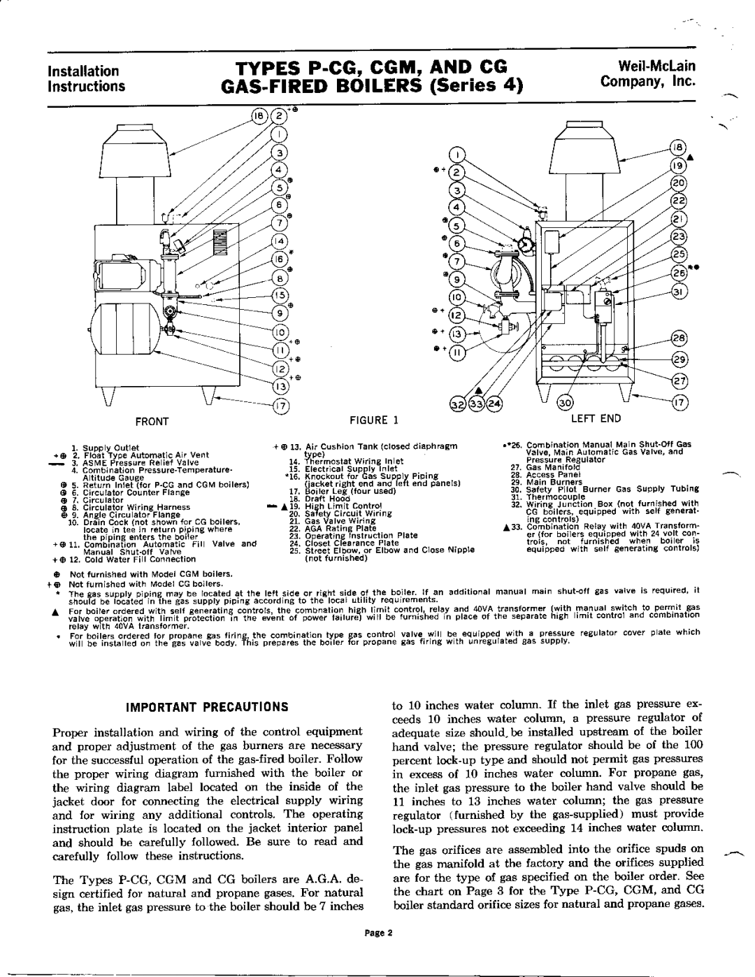 Weil-McLain CG Series 10 manual 