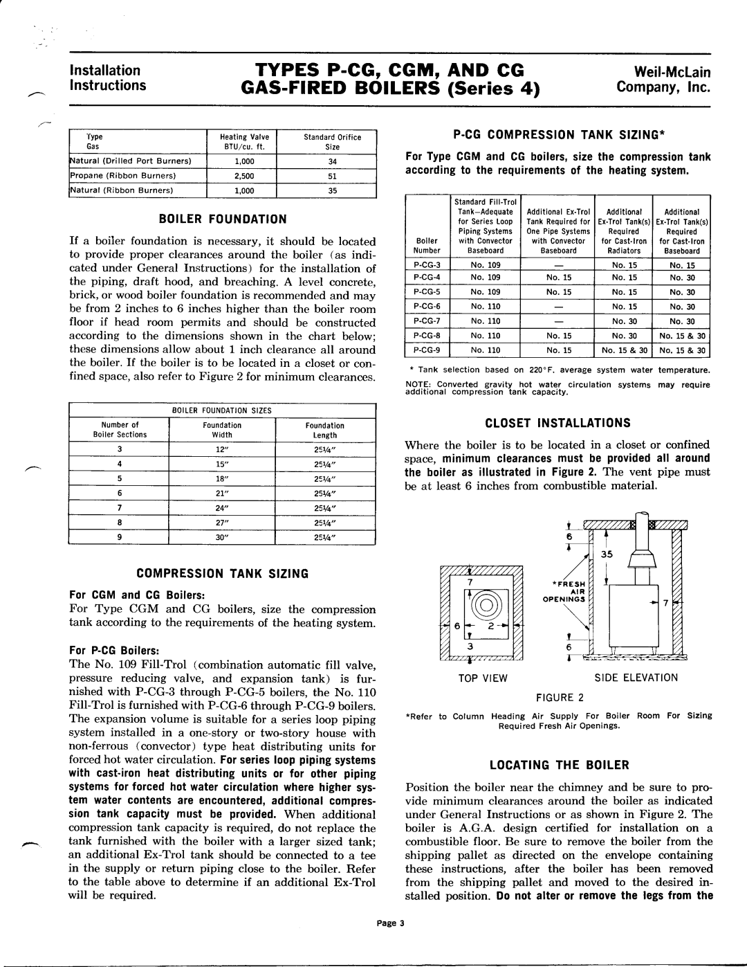 Weil-McLain CG Series 10 manual 