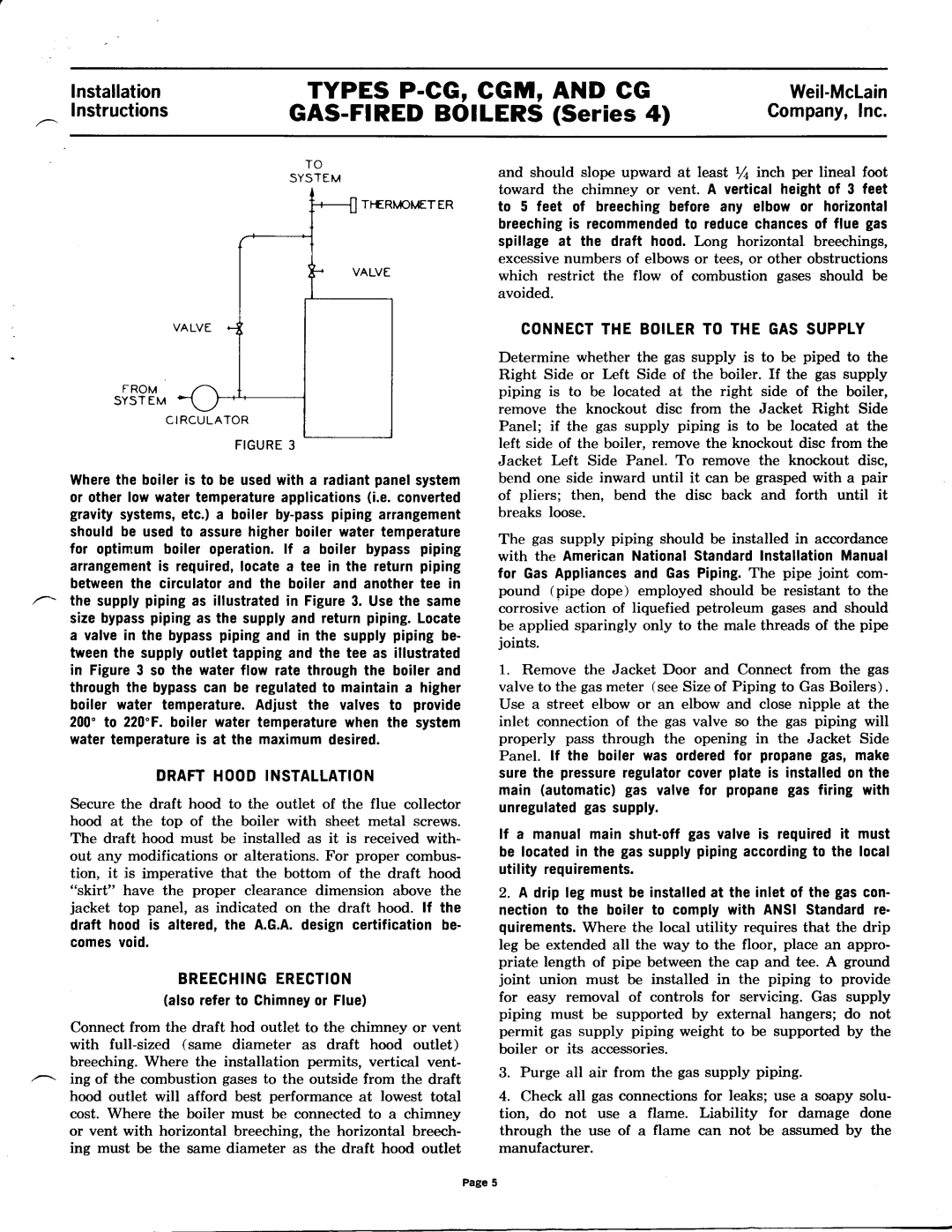 Weil-McLain CG Series 10 manual 