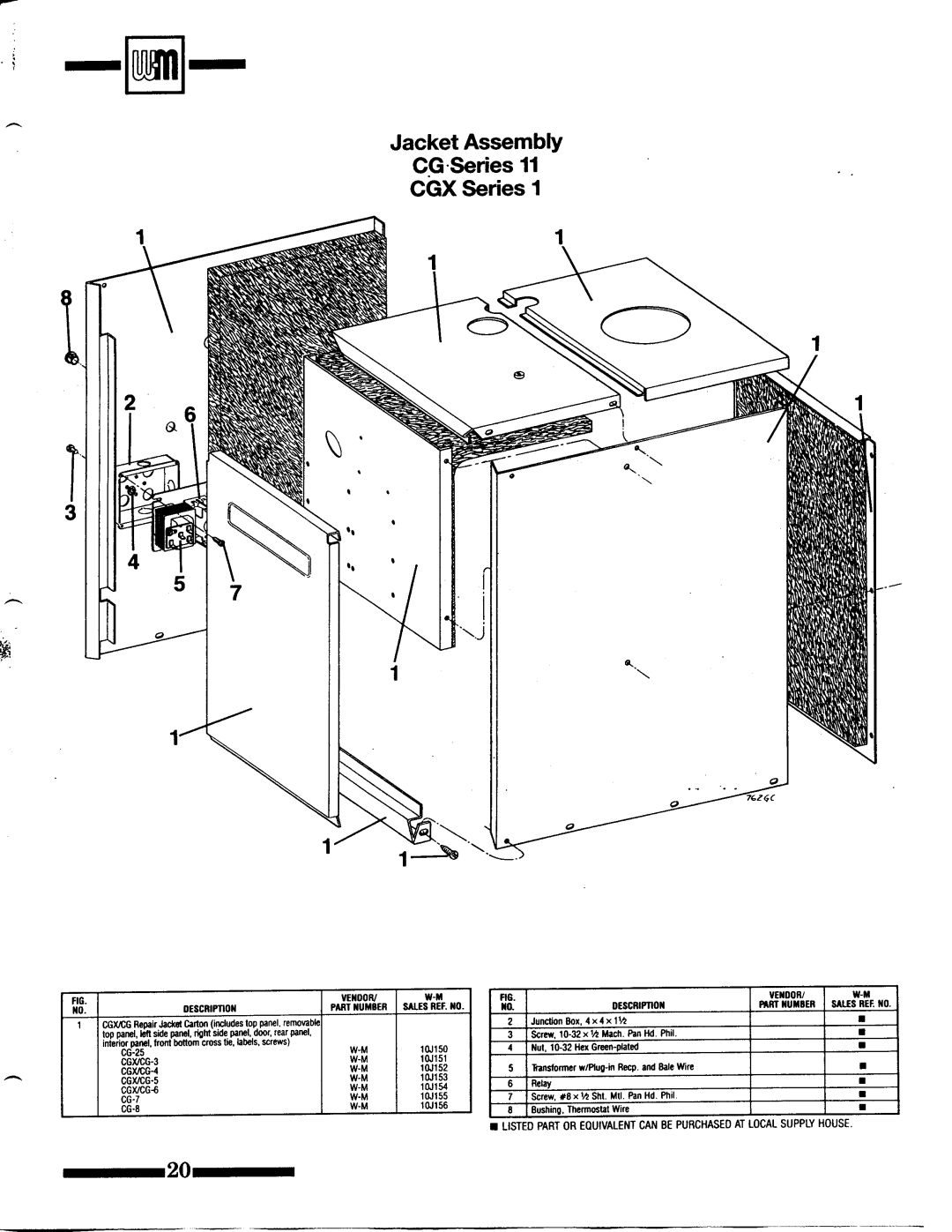 Weil-McLain CG Series 11, CGX Series 1 manual 